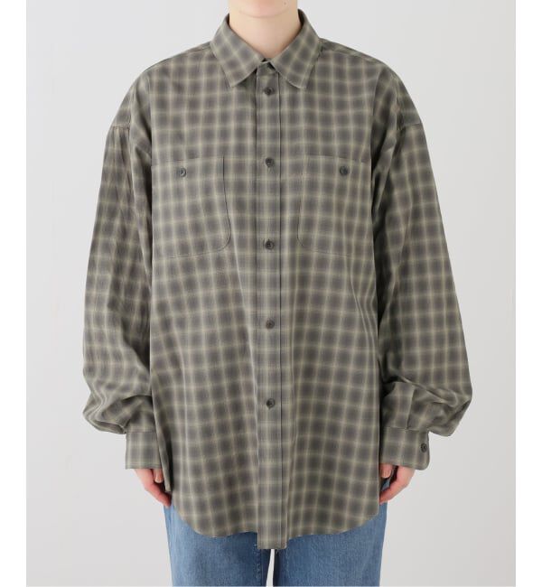 FRAMeWORK「JANE SMITH shadow check work shirt」|シャツ・ブラウス|