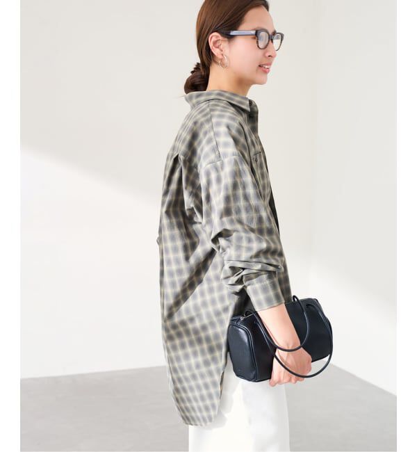 FRAMeWORK「JANE SMITH shadow check work shirt」|シャツ・ブラウス|