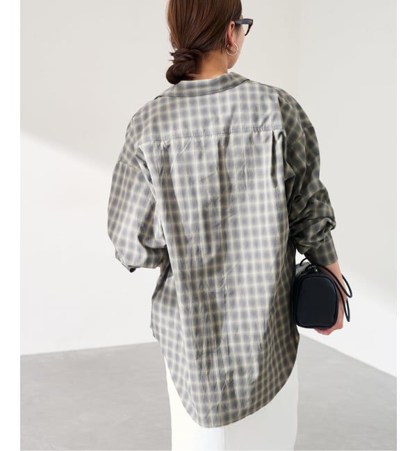 FRAMeWORK「JANE SMITH shadow check work shirt」|シャツ・ブラウス|