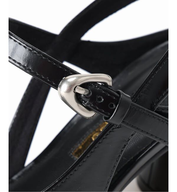 GRISE「GRISE6cmレザーアシメオープントゥサンダル」|サンダル|