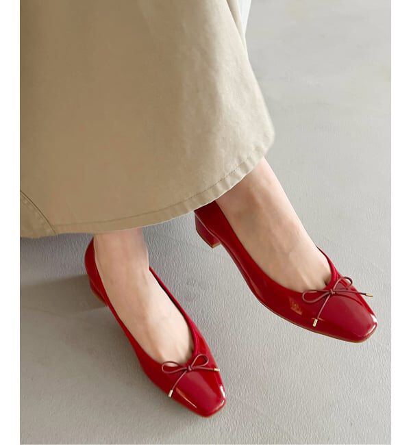  「《追加》3.5cmスクエアバレエパンプス」|パンプス|