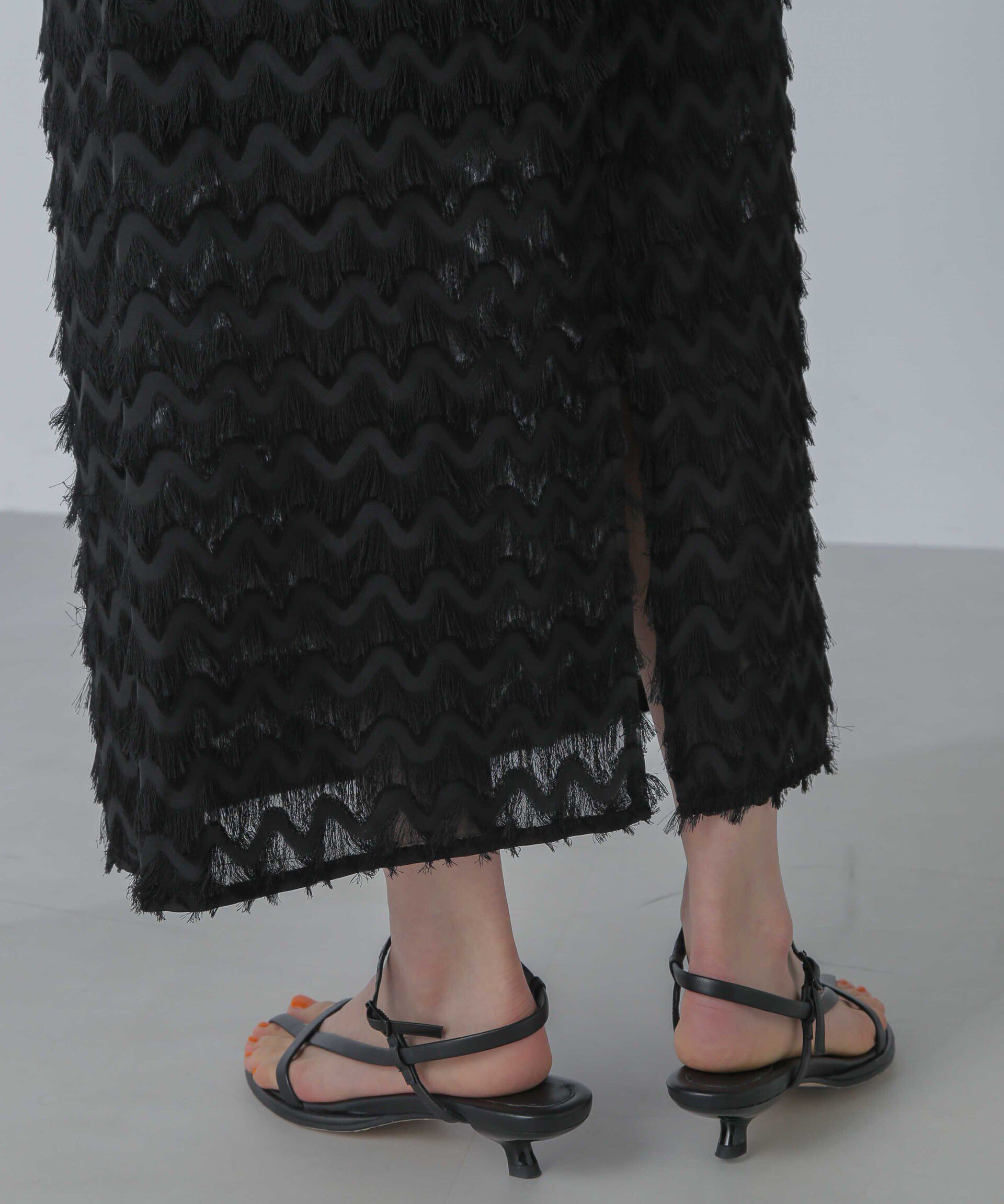 nano･universe「シャギーナロースカート」|スカート|