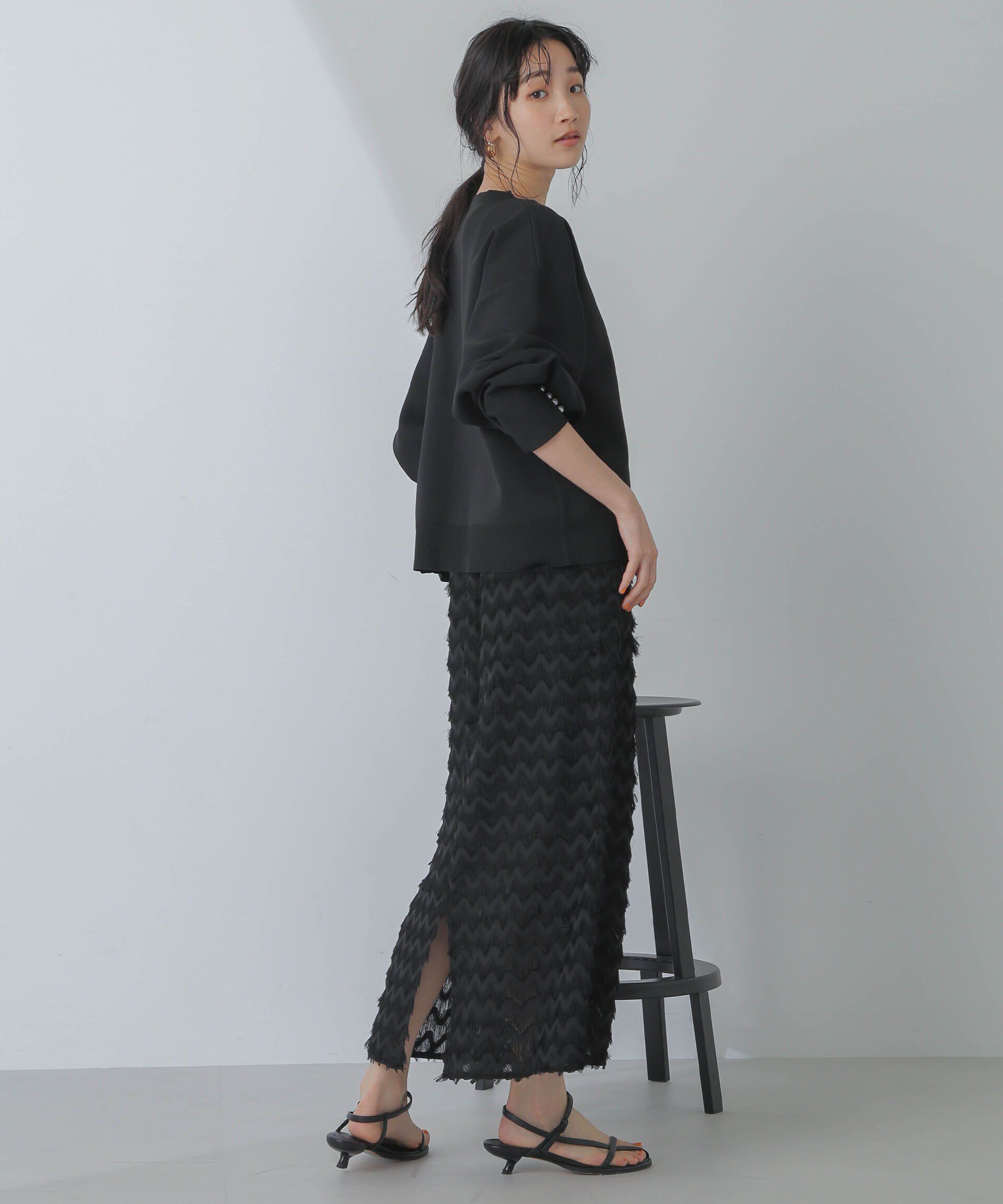 nano･universe「シャギーナロースカート」|スカート|