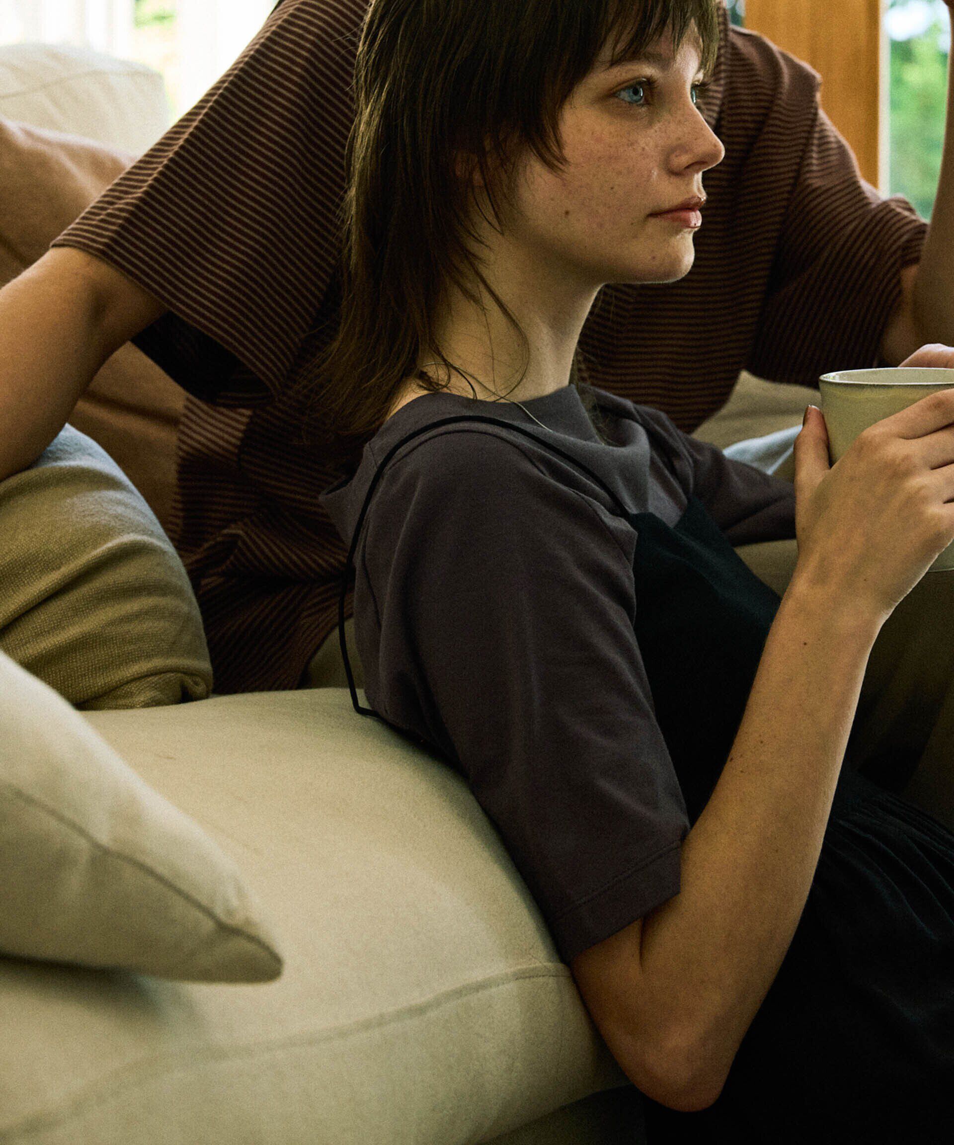 nano･universe「Anti Soaked(R) 汗染み防止 ボートネックTシャツ」|Tシャツ・カットソー|