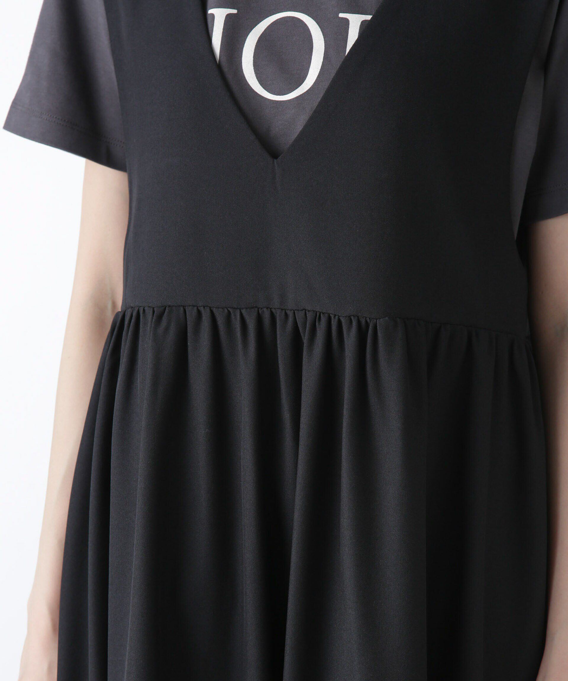 nano･universe「前後2wayギャザー切り替えワンピース」|ワンピース|