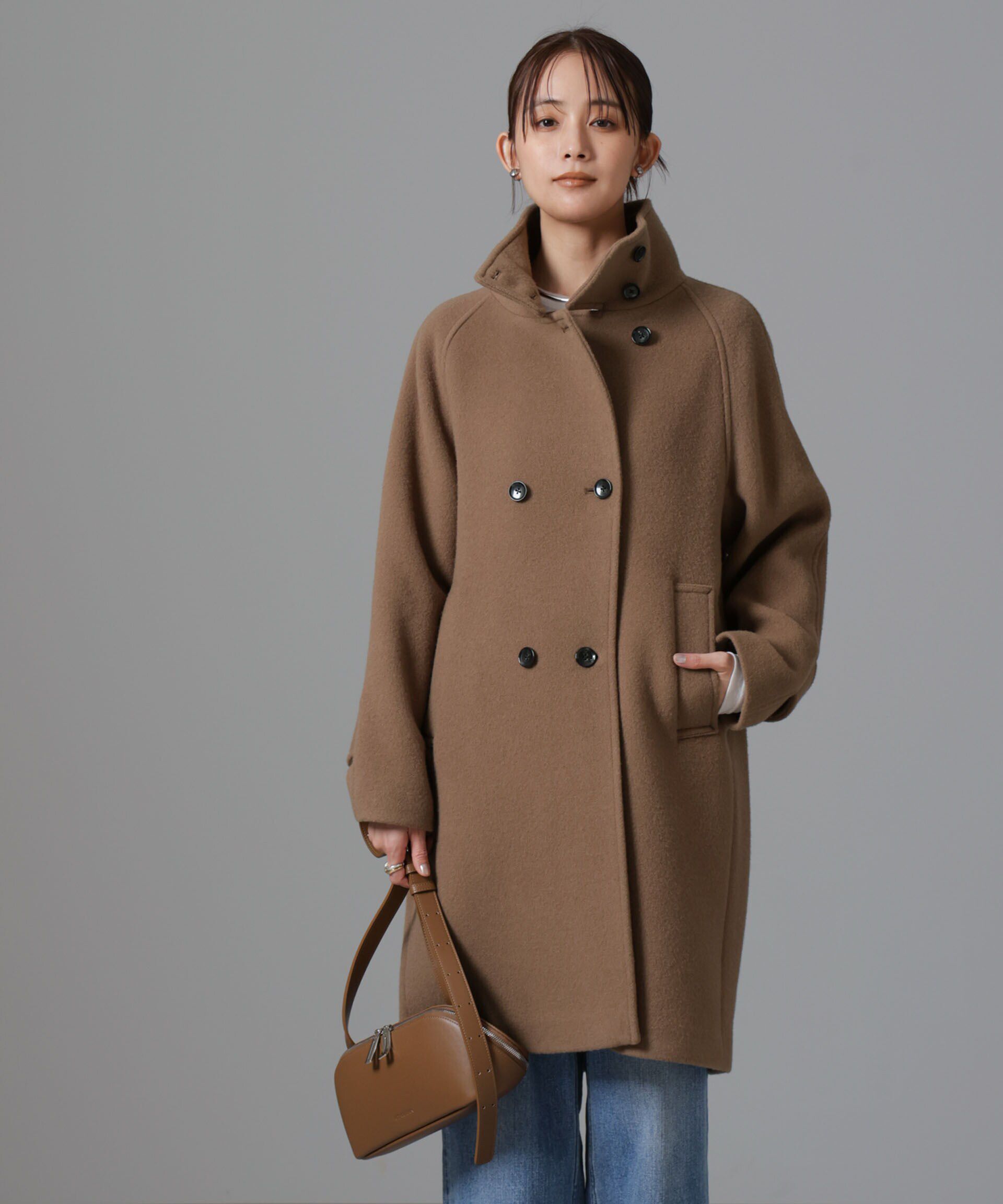 nano･universe「PECOLAMBウールカシミヤスタンドカラーコート」|その他|