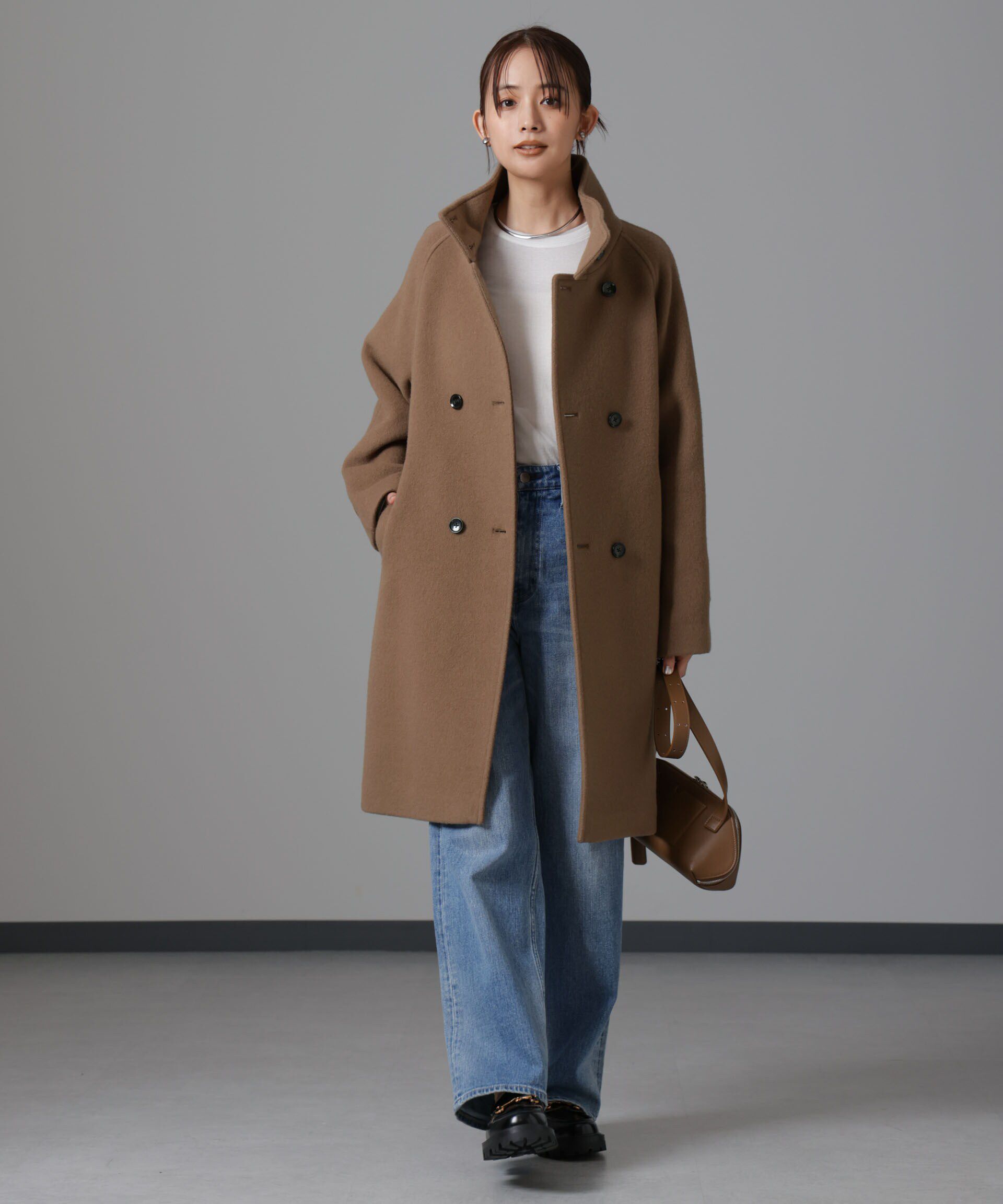 nano･universe「PECOLAMBウールカシミヤスタンドカラーコート」|その他|