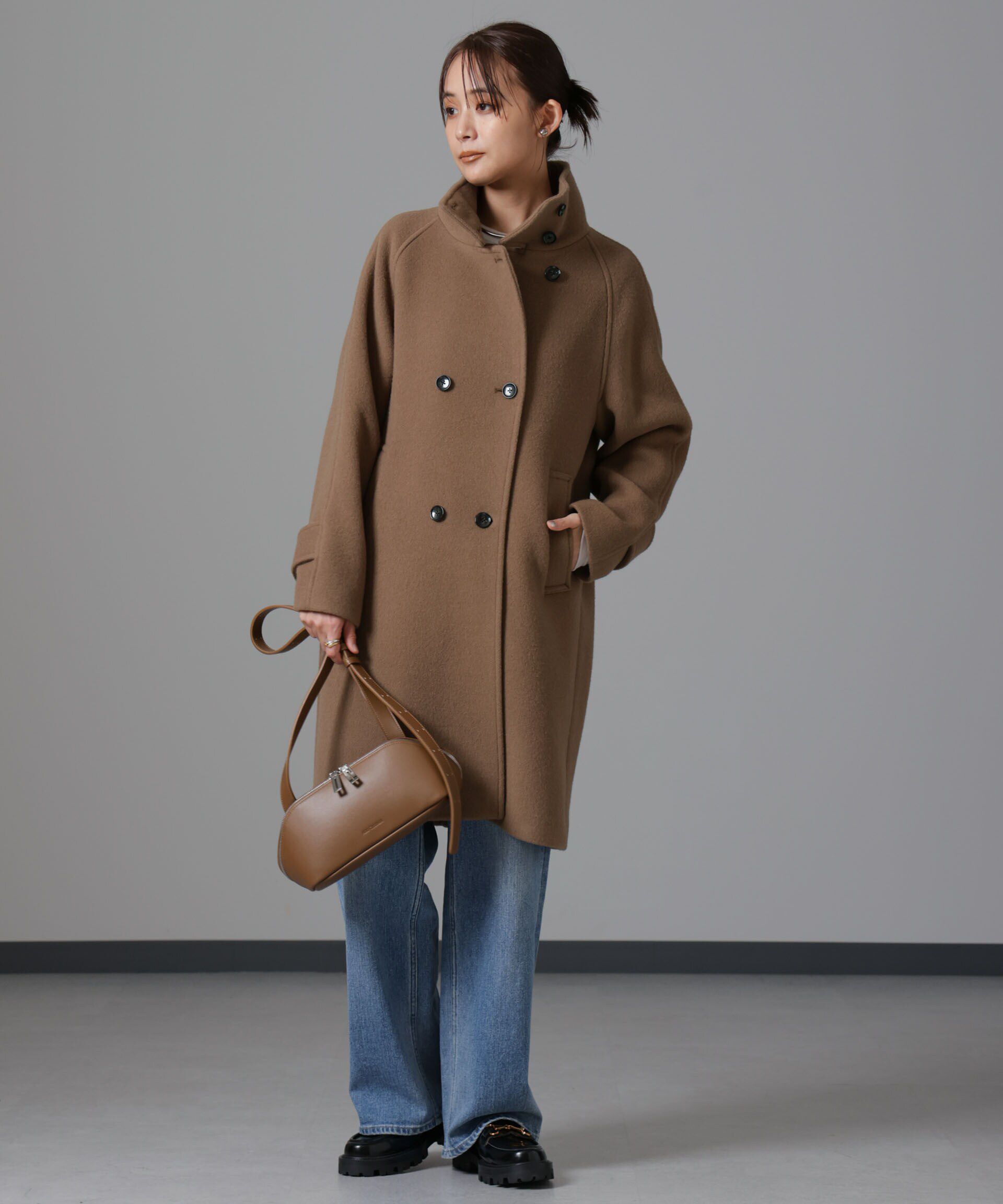 nano･universe「PECOLAMBウールカシミヤスタンドカラーコート」|その他|