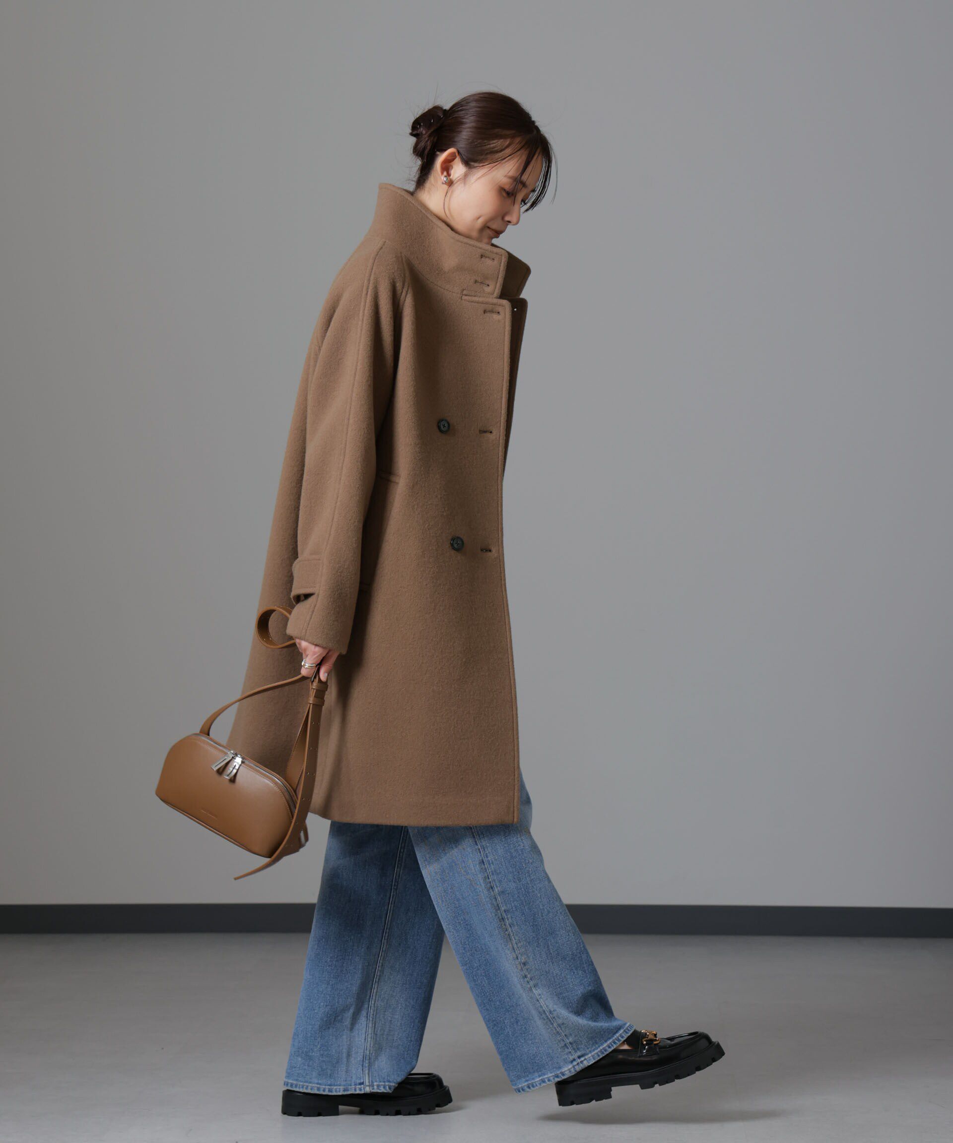 nano･universe「PECOLAMBウールカシミヤスタンドカラーコート」|その他|