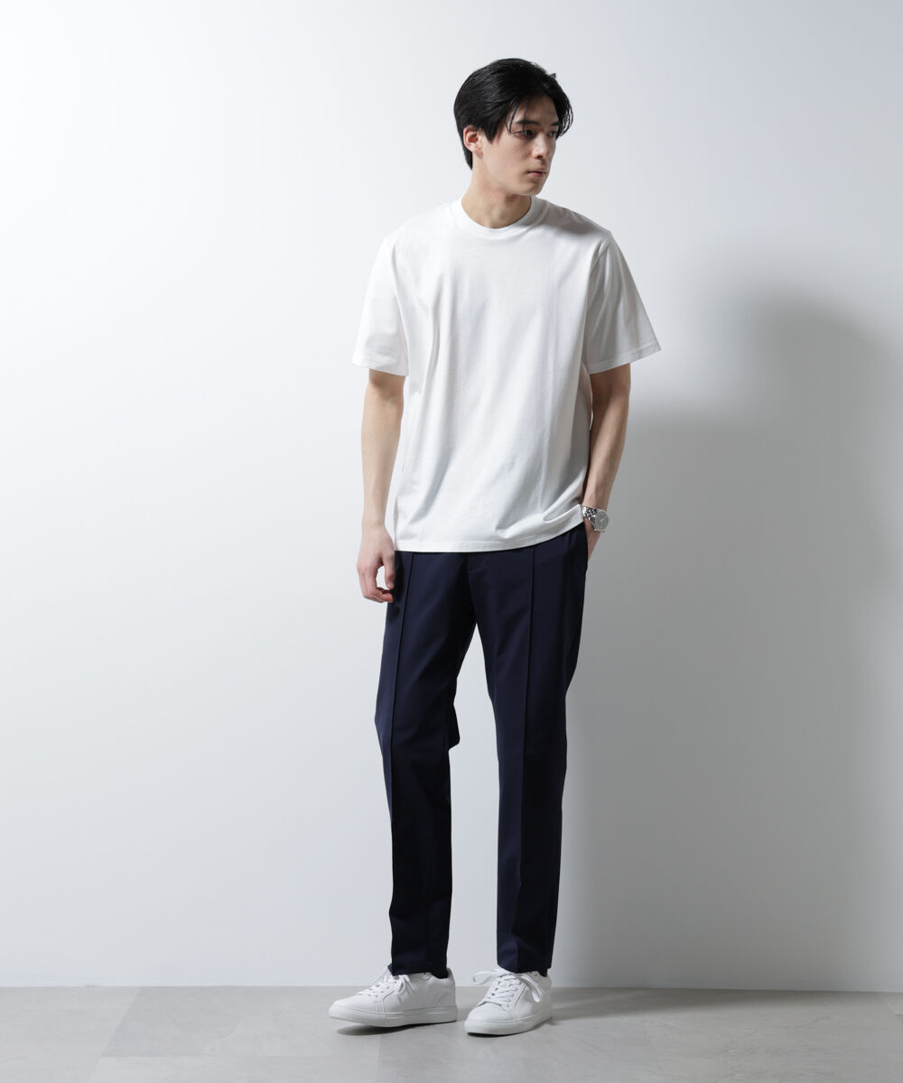 nano･universe「ジャケT(R) クルーネック 半袖」|Tシャツ・カットソー|