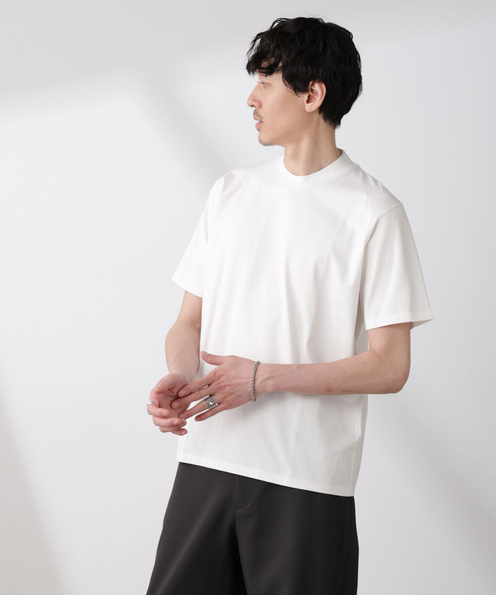 nano･universe「ジャケT(R) クルーネック 半袖」|Tシャツ・カットソー|