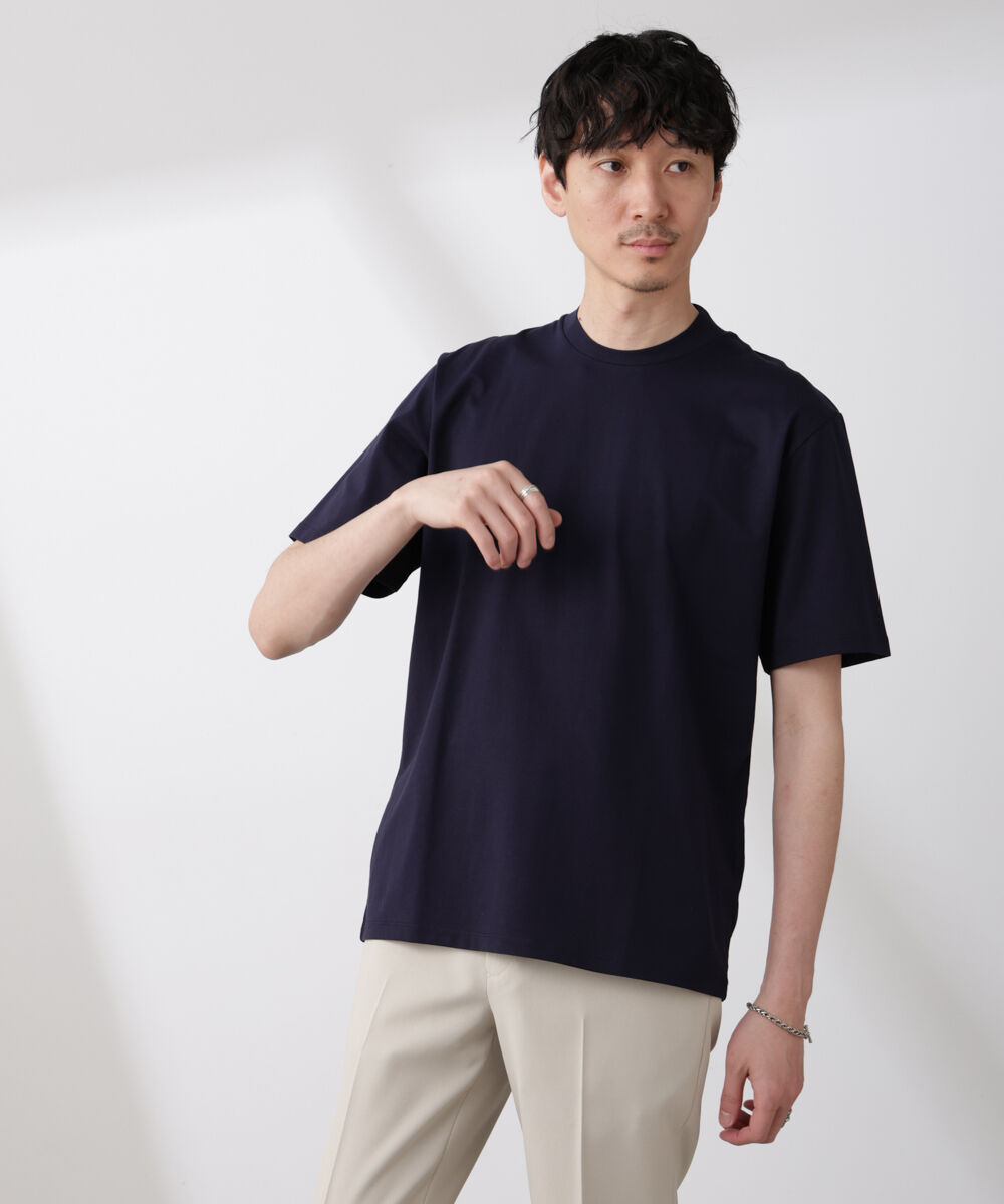nano･universe「ジャケT(R) クルーネック 半袖」|Tシャツ・カットソー|