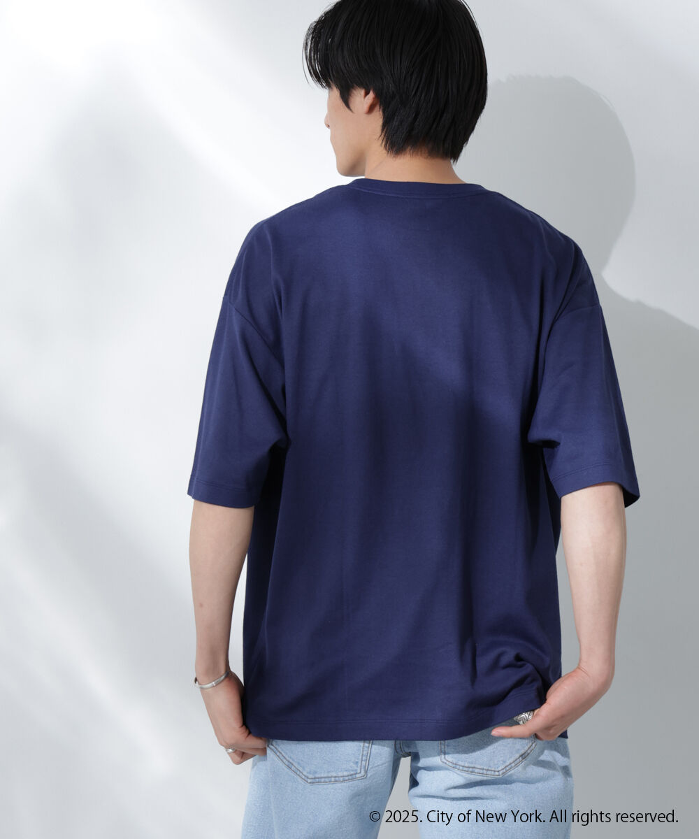 nano･universe「Anti Soaked(R)&times;NYC スクエア刺繍 汗染み防止Tシャツ」|Tシャツ・カットソー|