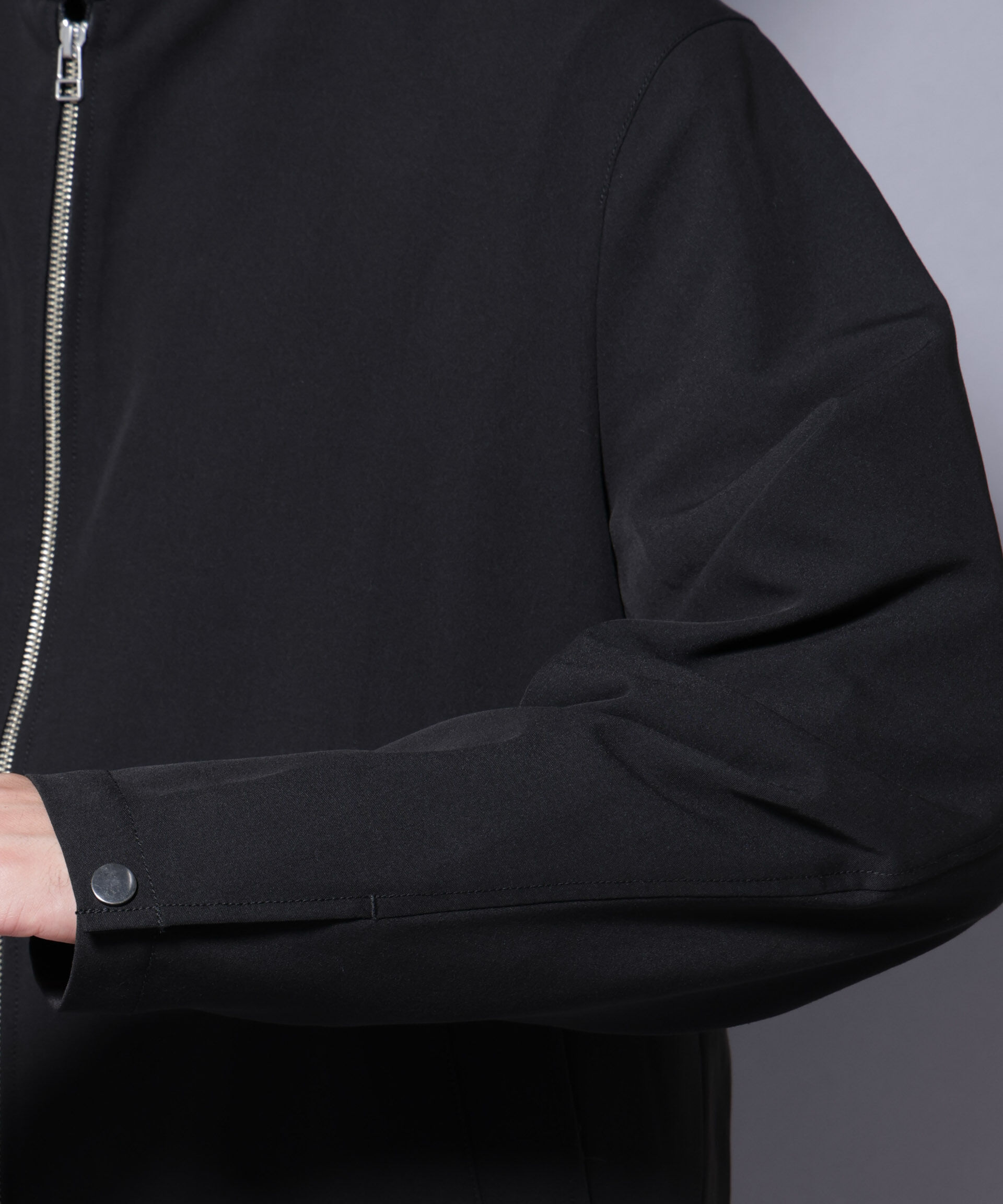 nano･universe「TR シングルライダースブルゾン」|ブルゾン・スタジャン|