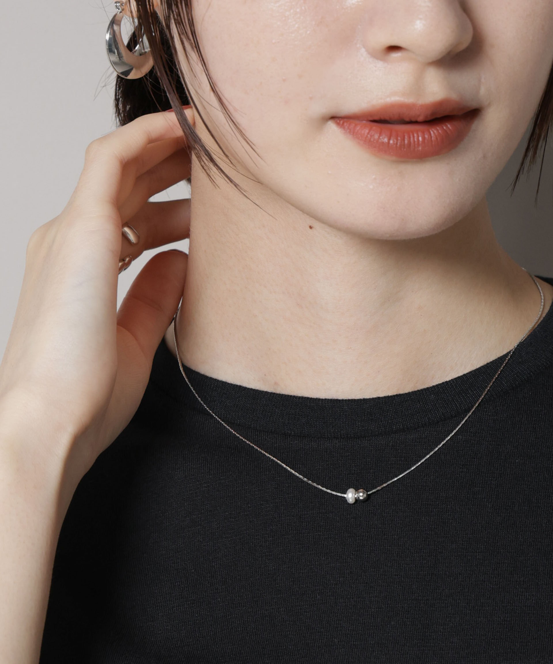 nano･universe「ミニチャームネックレス」|ネックレス|シルバー