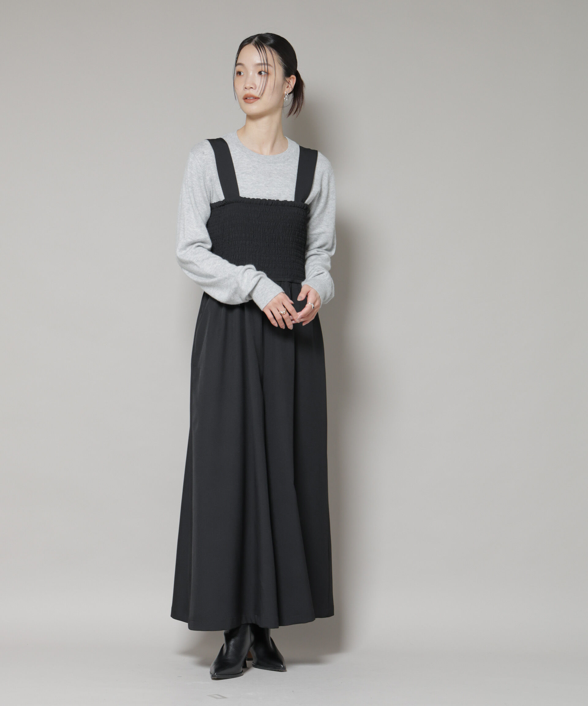 nano･universe「クルーネックカシミヤ混ニットプルオーバー」|ニット・セーター|