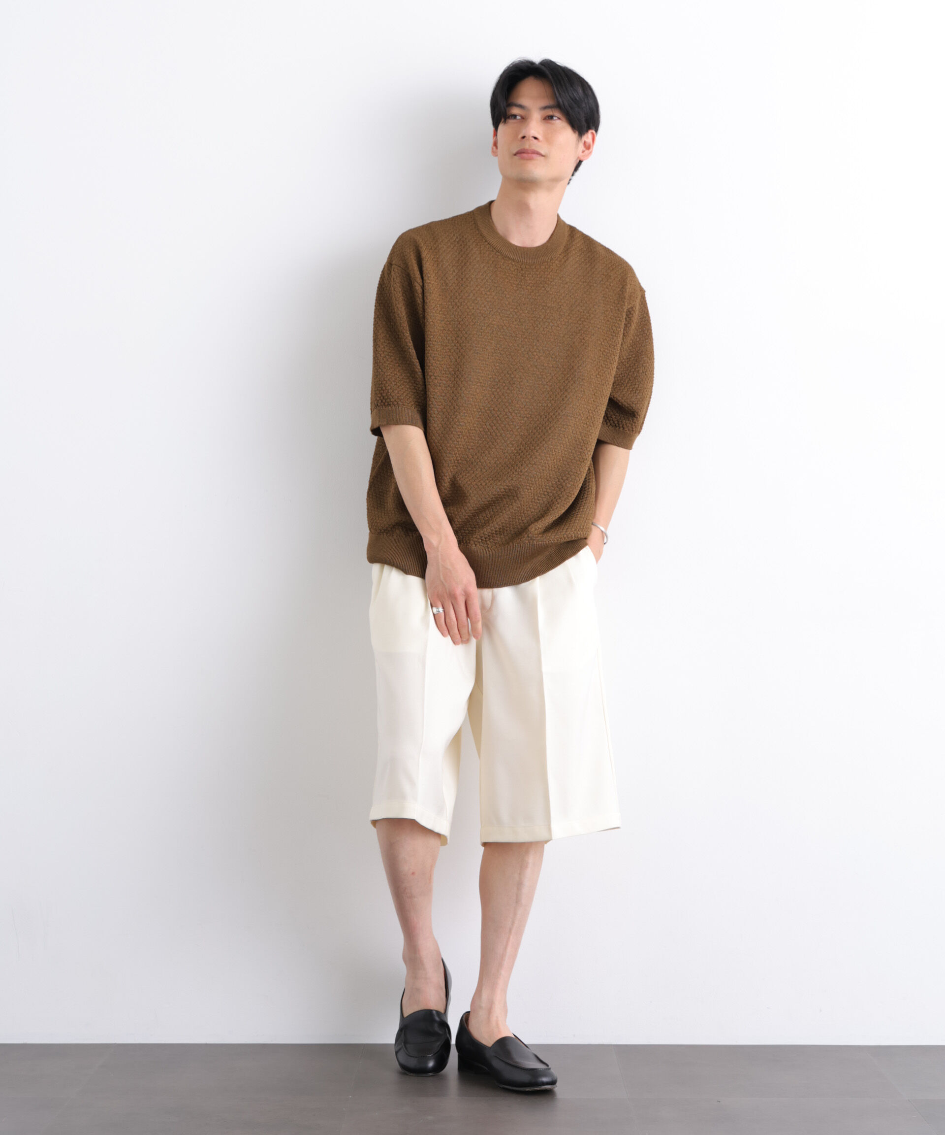 nano･universe「Dickies/別注 Wide Tuck Short Pants」|チノ|