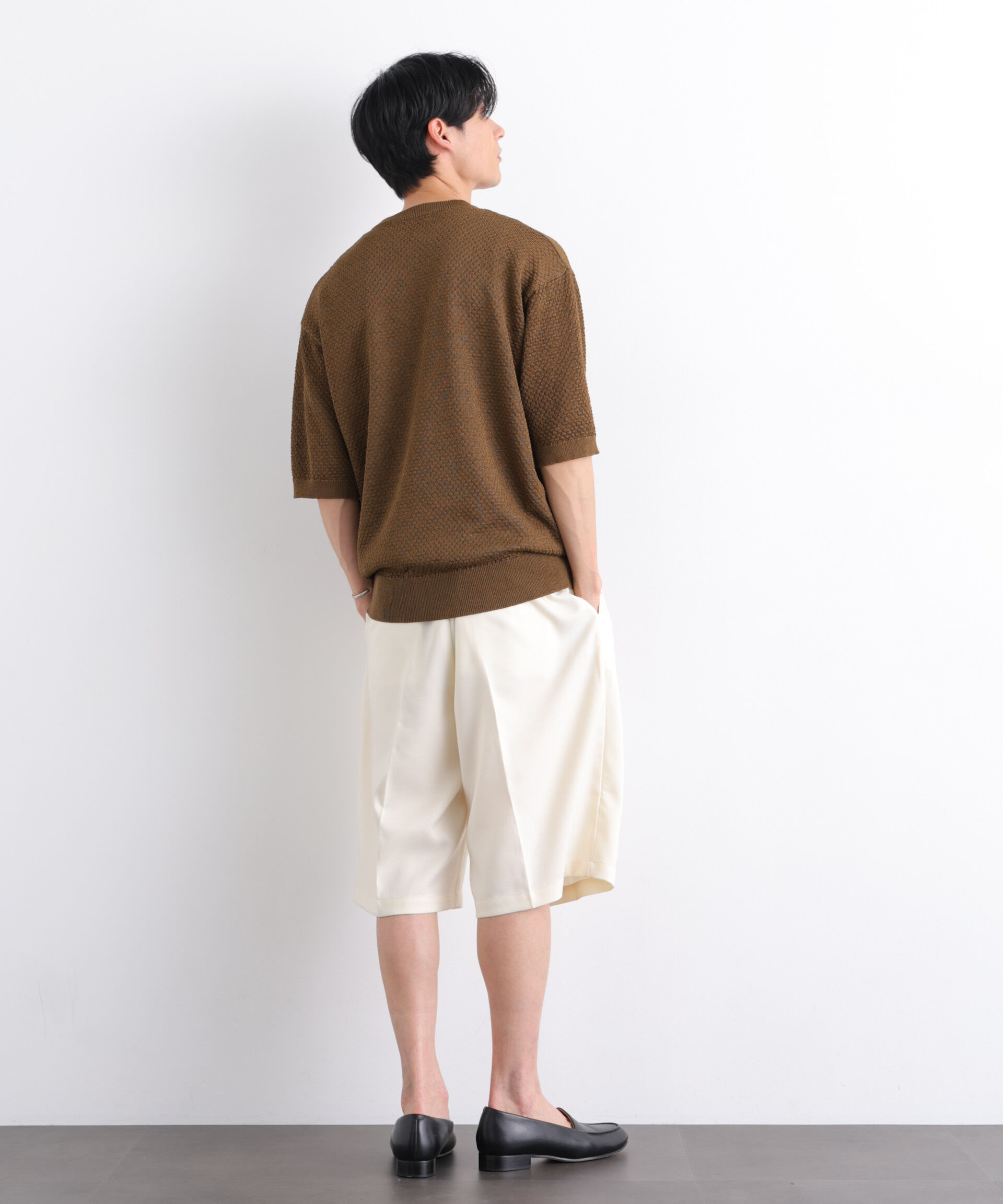 nano･universe「Dickies/別注 Wide Tuck Short Pants」|チノ|