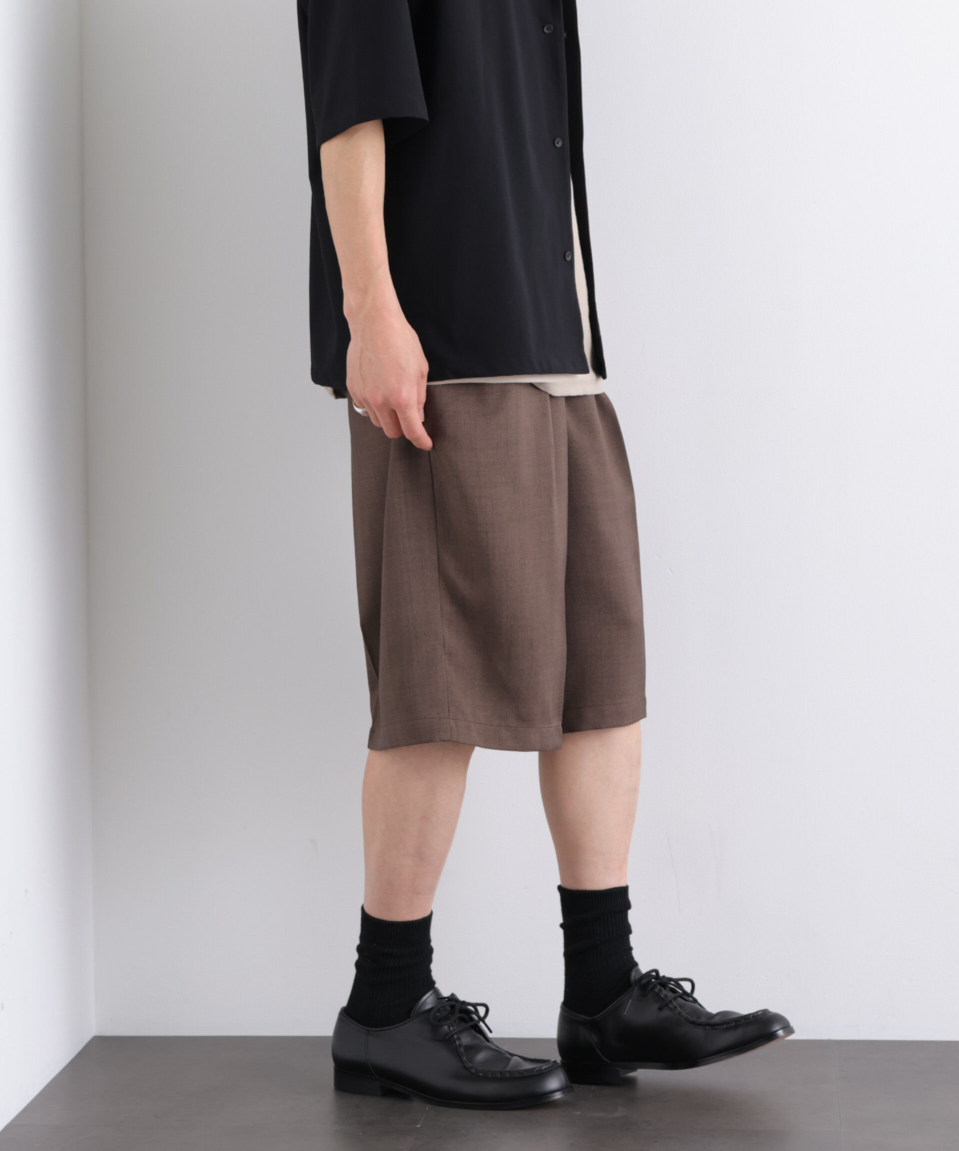 nano･universe「Dickies/別注 Wide Tuck Short Pants」|チノ|