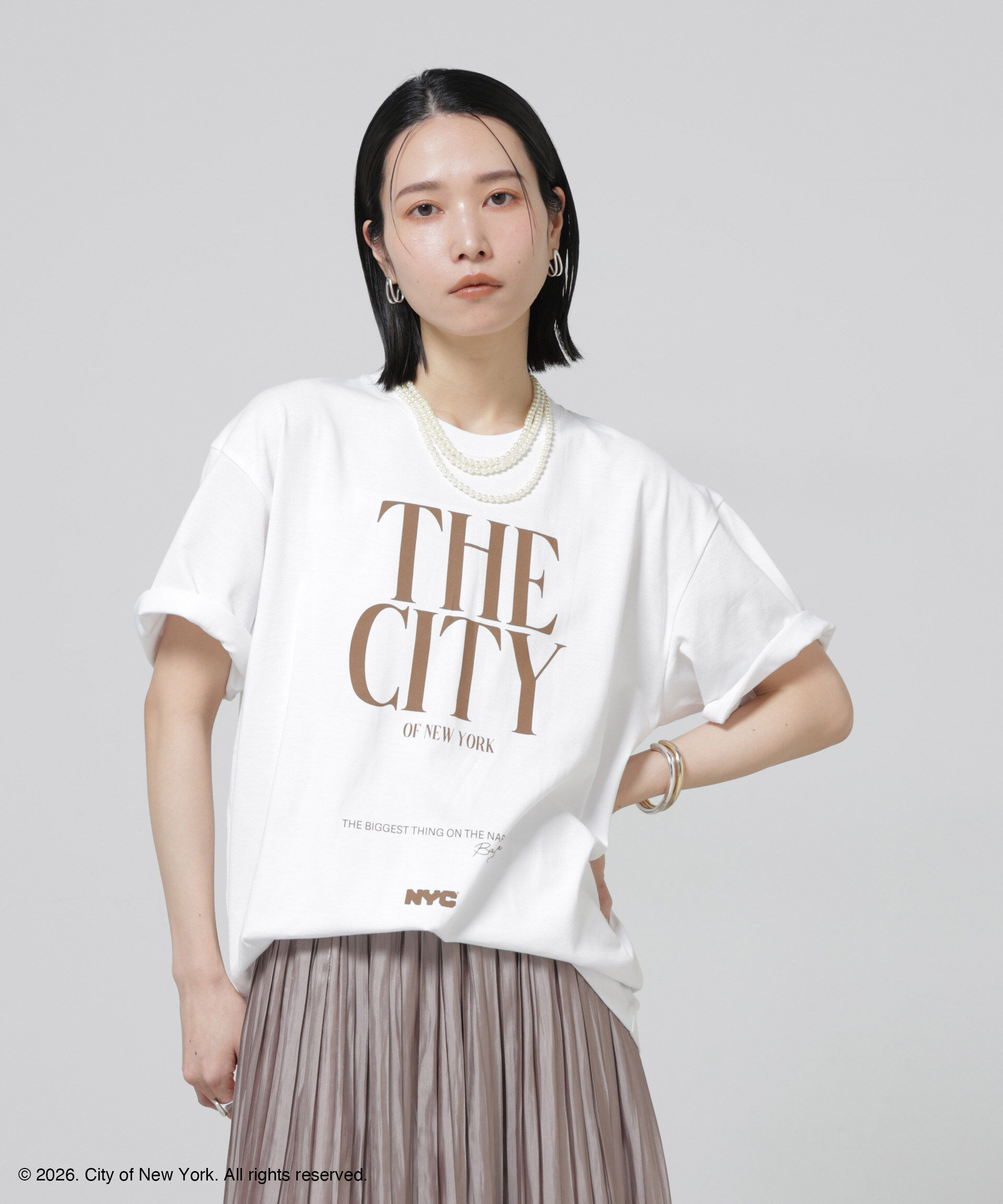 nano･universe「GOOD ROCK SPEED&times;Anti Soaked(R) 汗染み防止 NYC Tシャツ」|Tシャツ・カットソー|パターン1