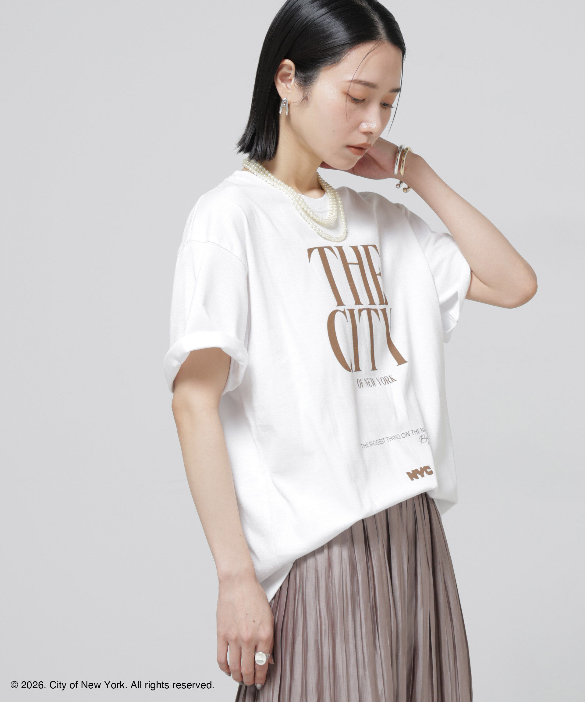 nano･universe「GOOD ROCK SPEED&times;Anti Soaked(R) 汗染み防止 NYC Tシャツ」|Tシャツ・カットソー|