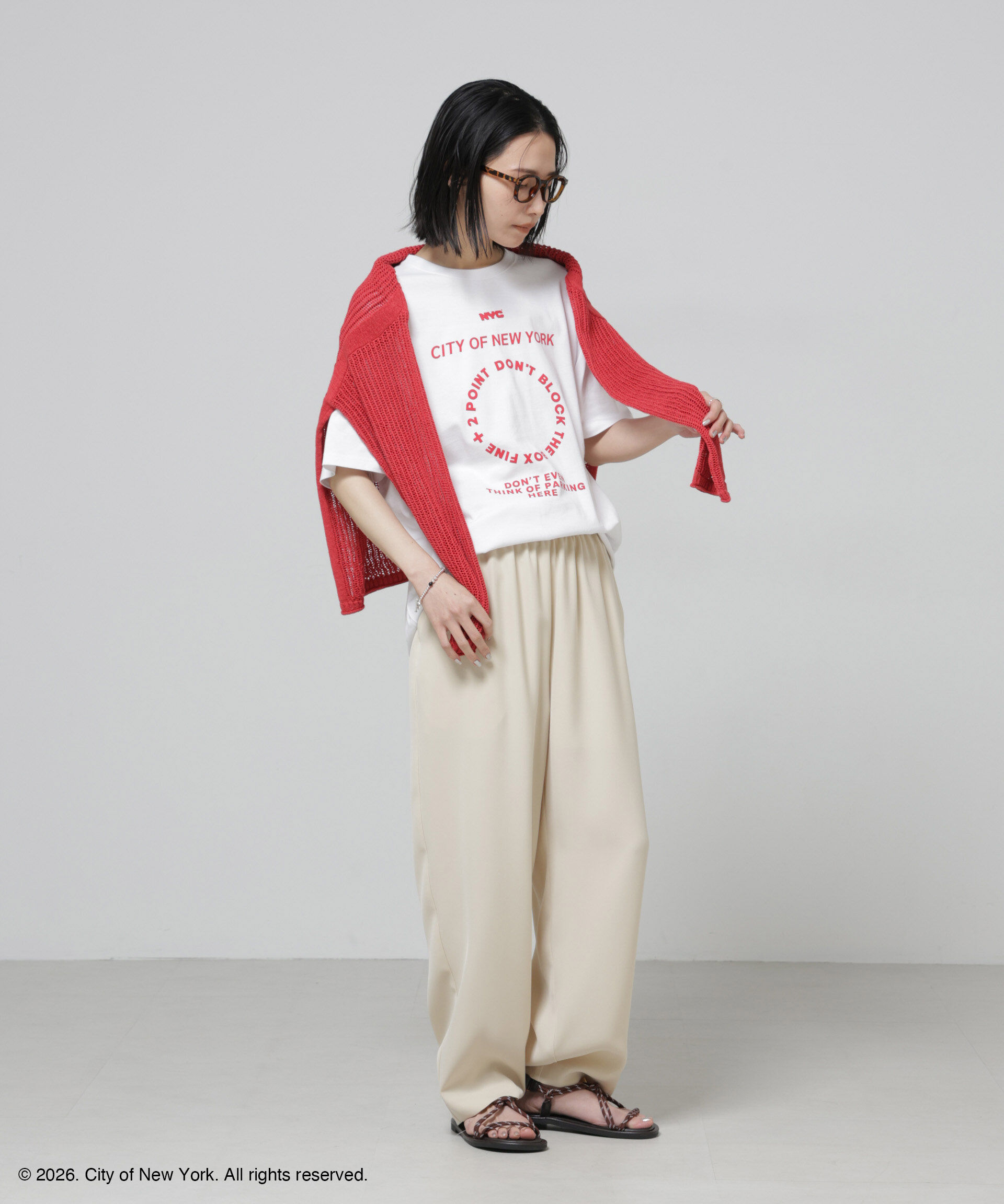 nano･universe「GOOD ROCK SPEED&times;Anti Soaked(R) 汗染み防止 NYC Tシャツ」|Tシャツ・カットソー|