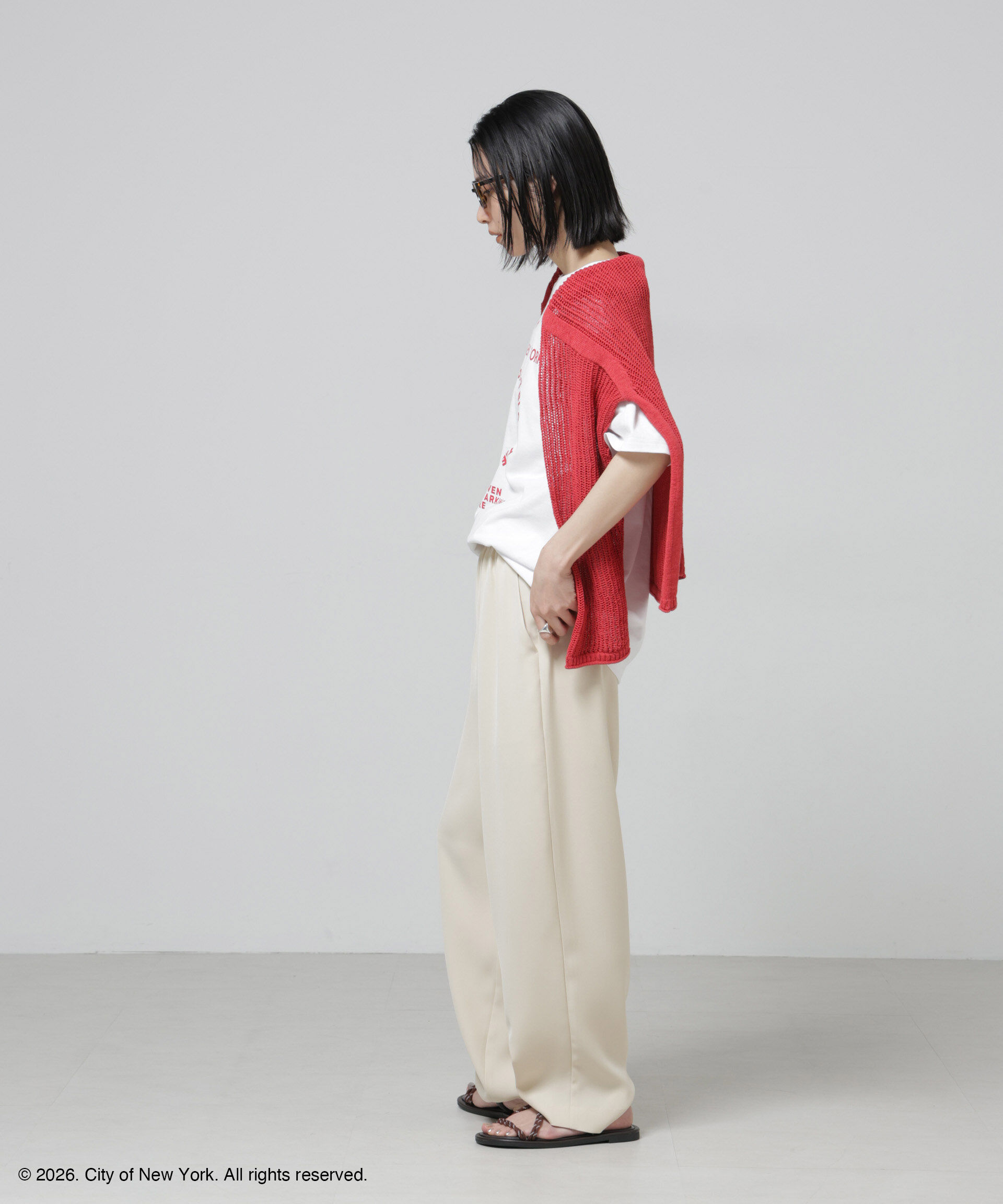 nano･universe「GOOD ROCK SPEED&times;Anti Soaked(R) 汗染み防止 NYC Tシャツ」|Tシャツ・カットソー|