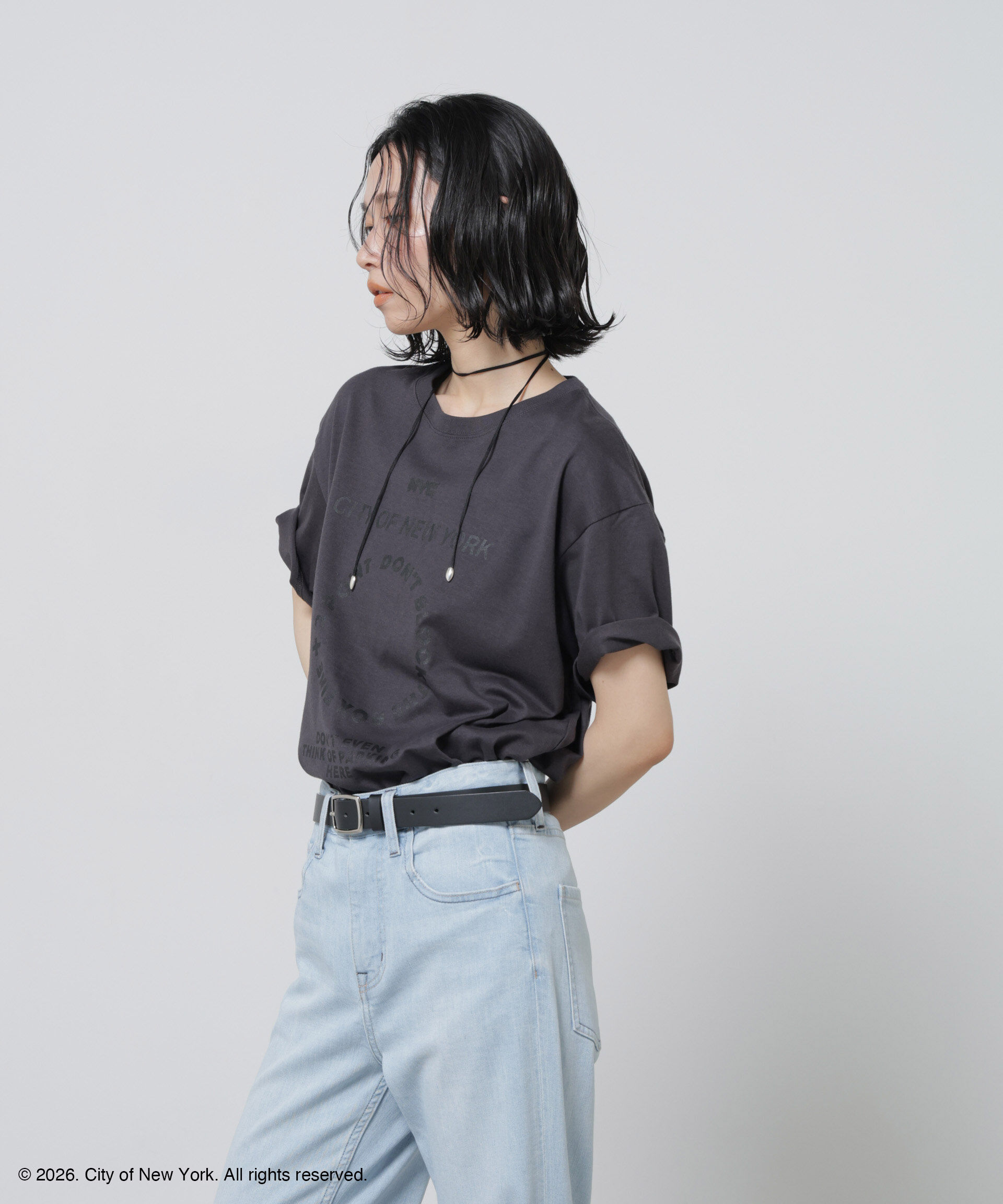 nano･universe「GOOD ROCK SPEED&times;Anti Soaked(R) 汗染み防止 NYC Tシャツ」|Tシャツ・カットソー|