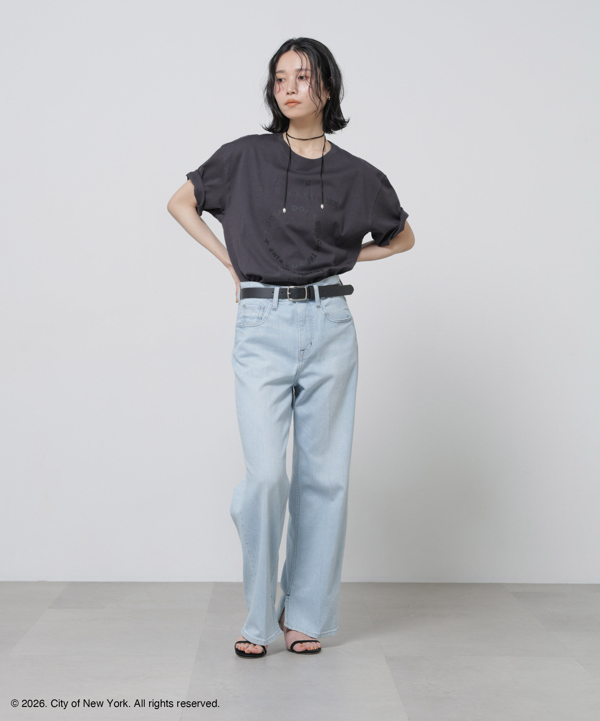 nano･universe「GOOD ROCK SPEED&times;Anti Soaked(R) 汗染み防止 NYC Tシャツ」|Tシャツ・カットソー|