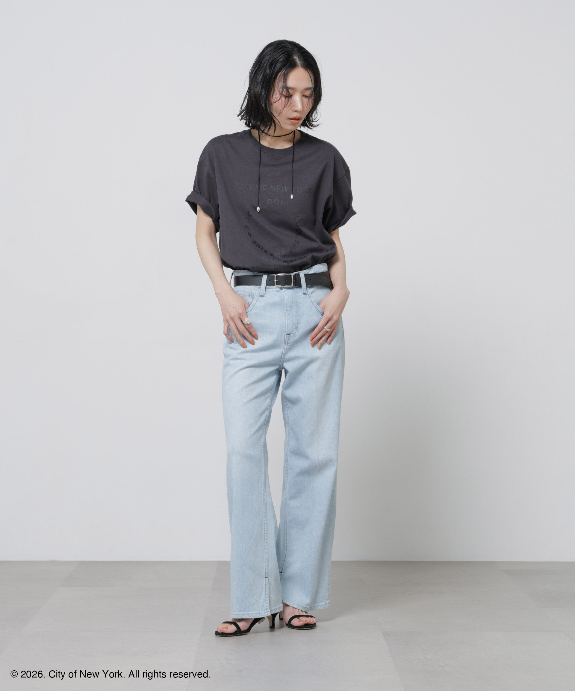 nano･universe「GOOD ROCK SPEED&times;Anti Soaked(R) 汗染み防止 NYC Tシャツ」|Tシャツ・カットソー|