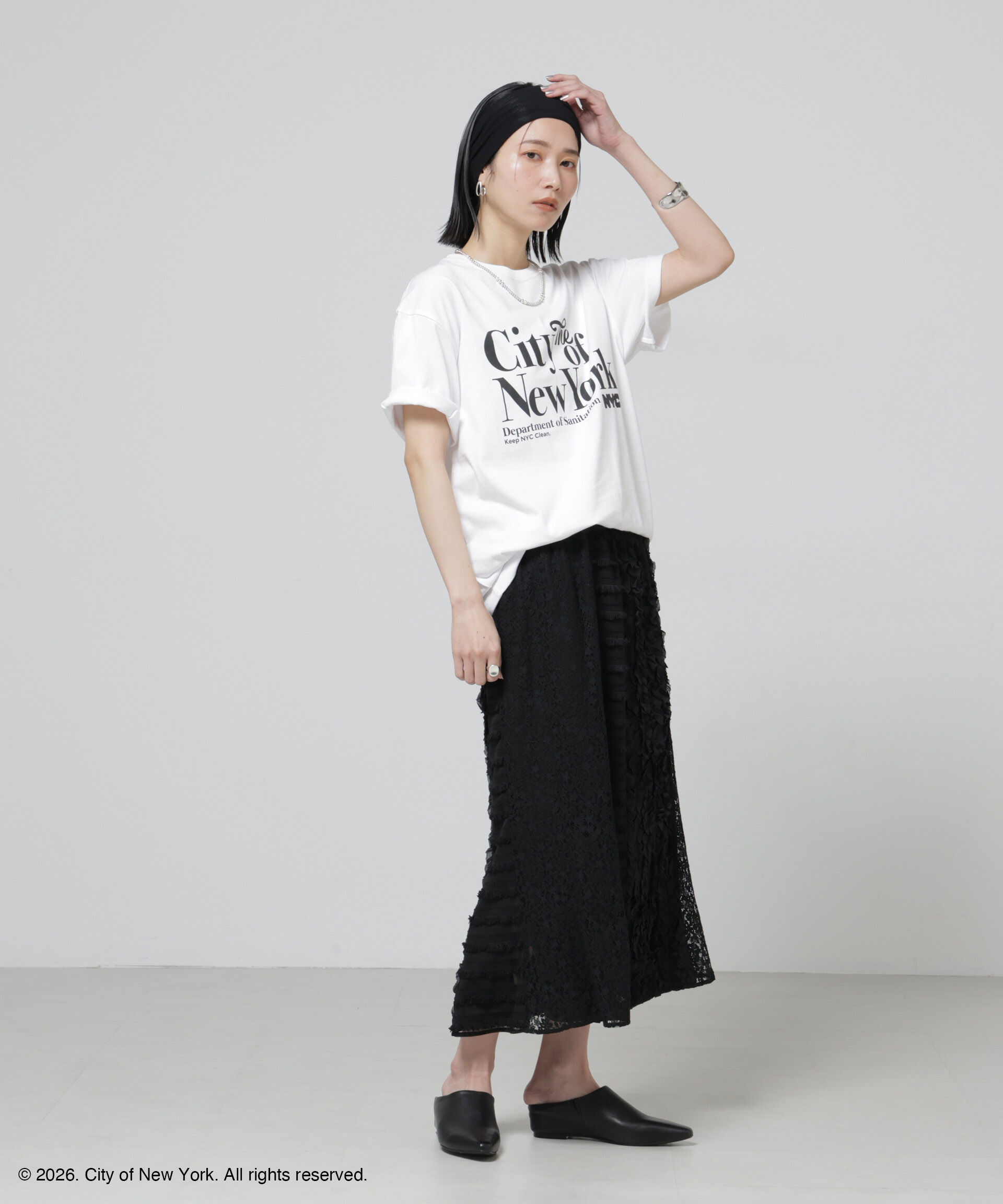 nano･universe「GOOD ROCK SPEED&times;Anti Soaked(R) 汗染み防止 NYC Tシャツ」|Tシャツ・カットソー|