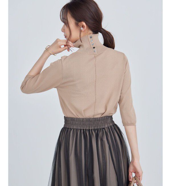 組曲「【6色展開・UVケア】モダンタートルニット」|ニット・セーター|