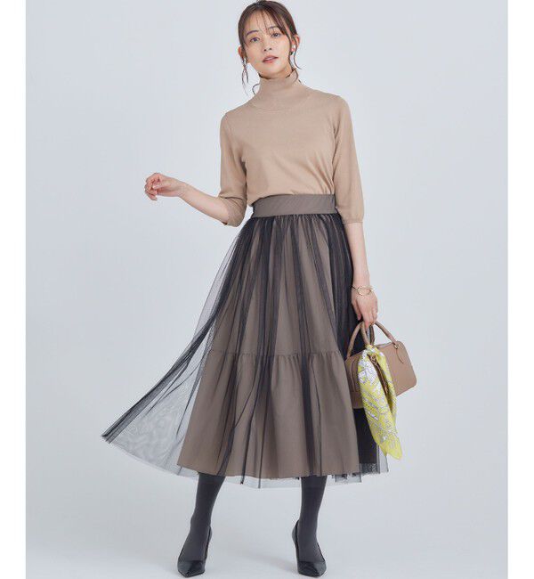 組曲「【6色展開・UVケア】モダンタートルニット」|ニット・セーター|