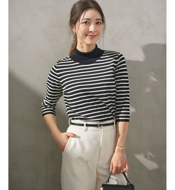 組曲「【6色展開・UVケア】モダンタートルニット」|ニット・セーター|