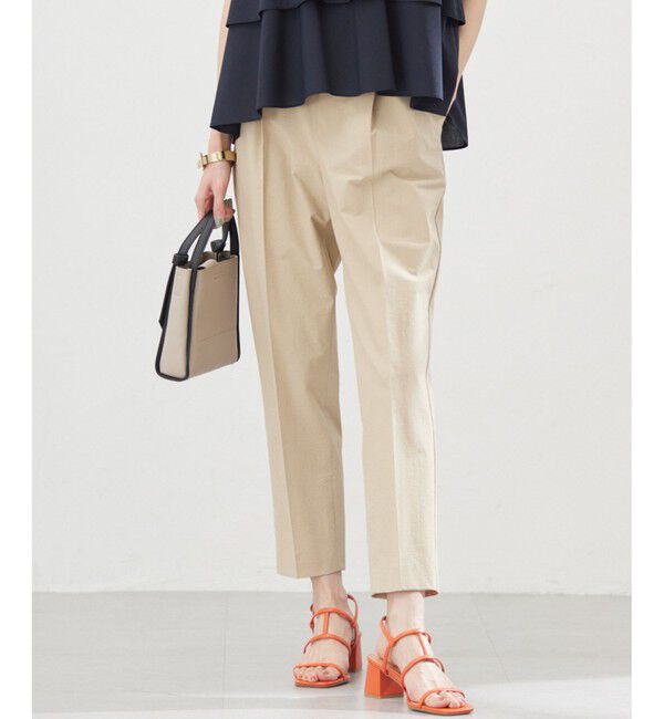 組曲「スーパーライトストレッチテーパード パンツ」|その他|ベージュ系