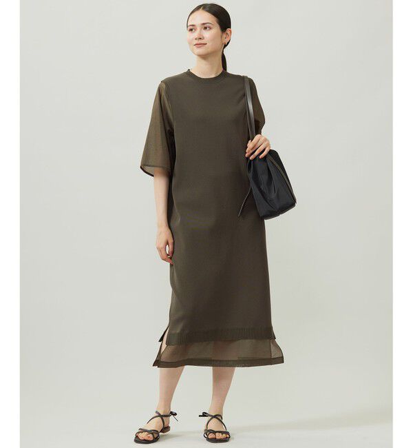 自由区「【洗える】ハイツイストコットンアセテート ワンピース」|ワンピース|