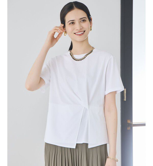 自由区「ツイストディテール Tシャツ」|Tシャツ・カットソー|オフ