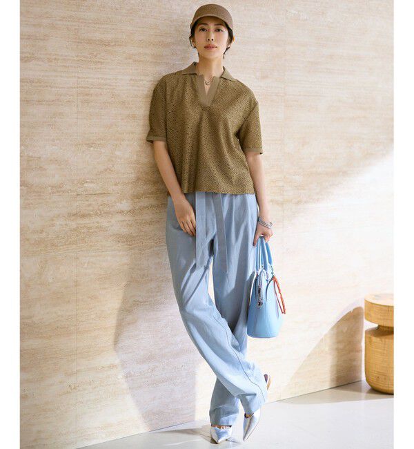 自由区「【カタログ掲載】ラッセルレースジャージー トップス」|Tシャツ・カットソー|