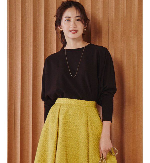 23区「【洗える/ご好評につきカラー追加】ヴィスコースストレッチ ドルマン ニット」|ニット・セーター|ﾀﾞｰｸﾌﾞ