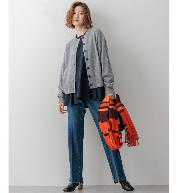 23区「カシミヤ チェック ストール」|ストール|