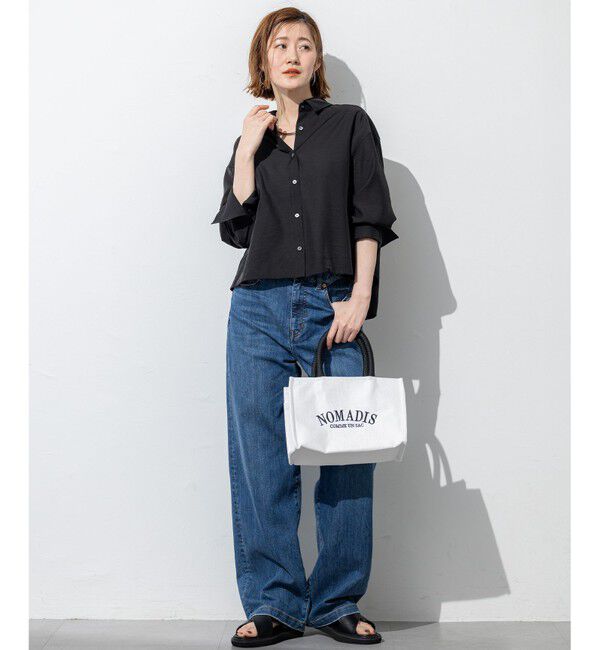 23区「【見上愛さん着用/Oggi掲載/接触冷感】23区DENIM サマー ストレート ワイド パンツ」|デニム|