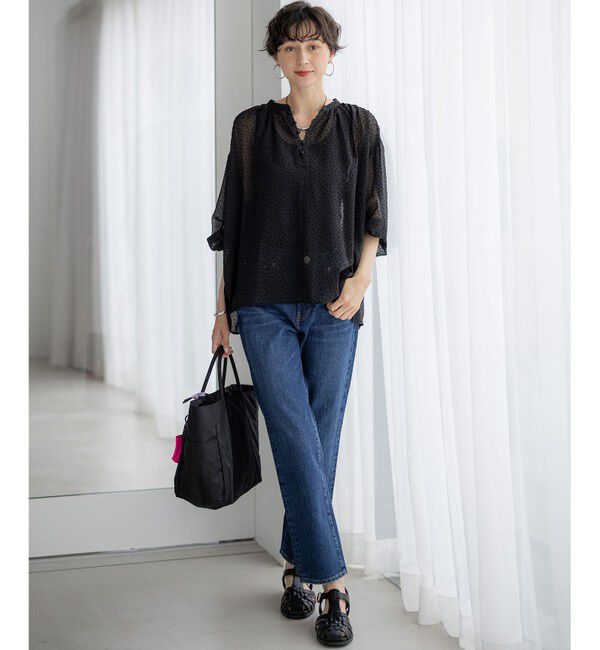 23区「【RED CARD TOKYO&times;23区】スリムストレート デニム パンツ」|デニム|