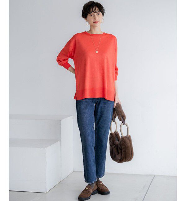 23区「【RED CARD TOKYO&times;23区】スリムストレート デニム パンツ」|デニム|