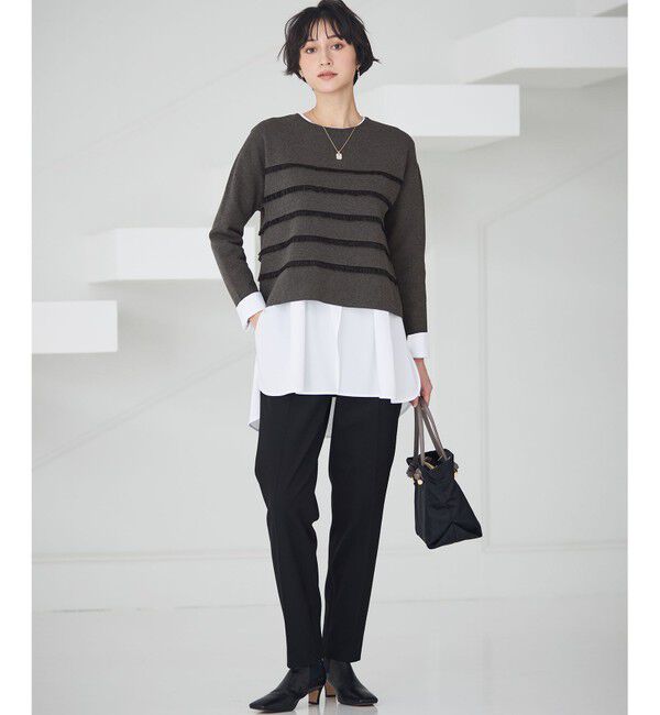 23区「【洗える】フランネル2WAY テーパード パンツ」|その他|