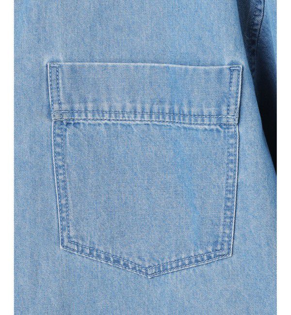 23区「ライトダンガリー デニムショートシャツ」|シャツ・ブラウス|