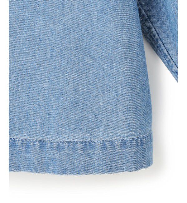 23区「ライトダンガリー デニムショートシャツ」|シャツ・ブラウス|