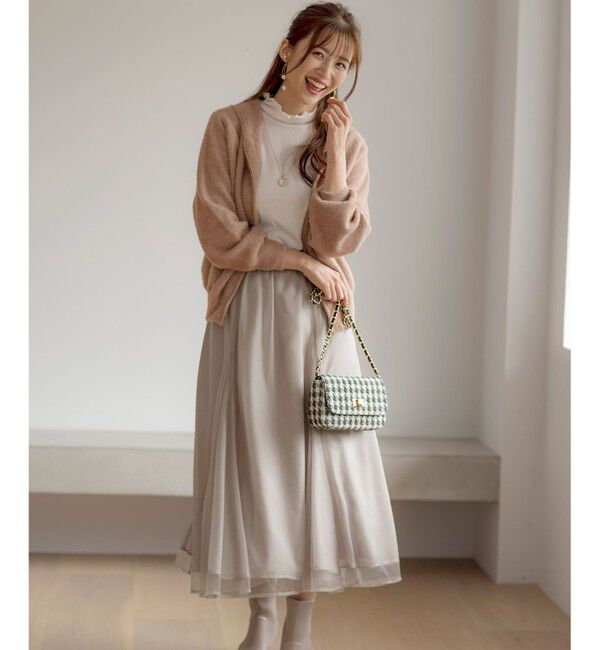 ANY SIS「【洗える】シャギーニット パーカー」|ニット・セーター|