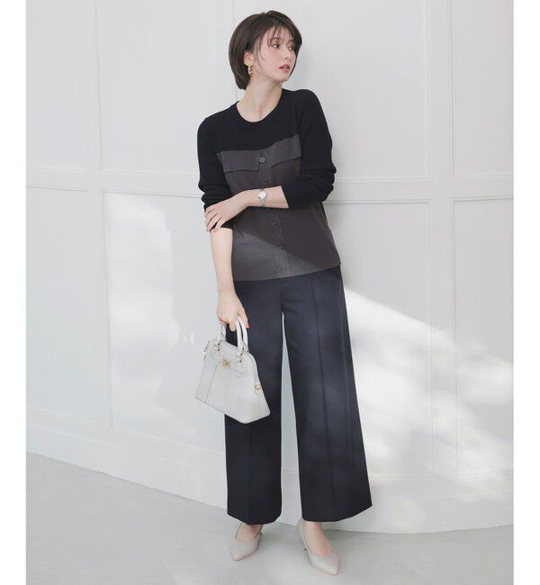 ANY SIS「ビスチェ風 長袖 ニット」|ニット・セーター|