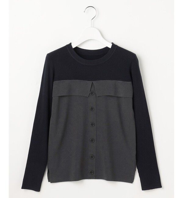 ANY SIS「ビスチェ風 長袖 ニット」|ニット・セーター|