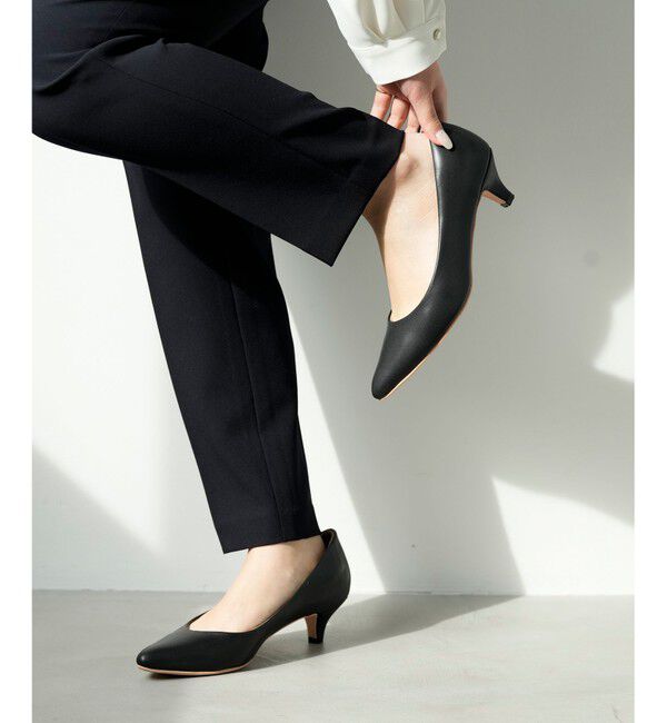 ANY SIS「【22.5~24.5cm】ローヒールレディライク パンプス」|パンプス|ブラック